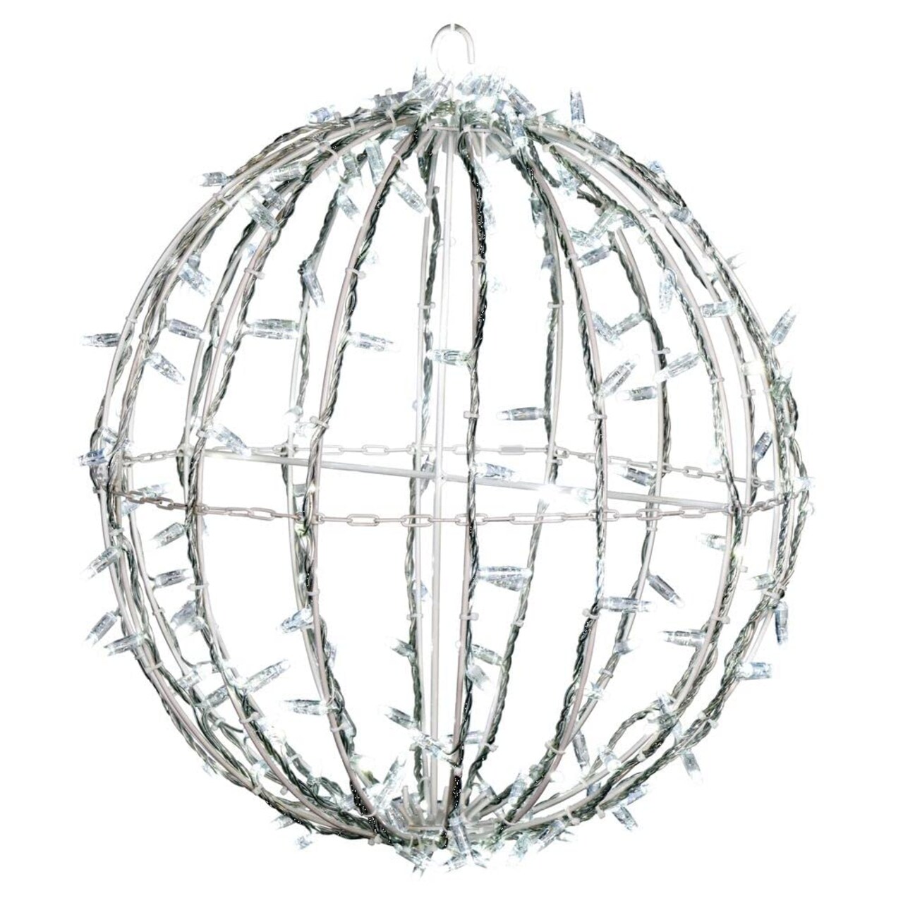 Vickerman 180Lt x 20" Fold Flat Cool White LED Jumbo Hanging Sphere.